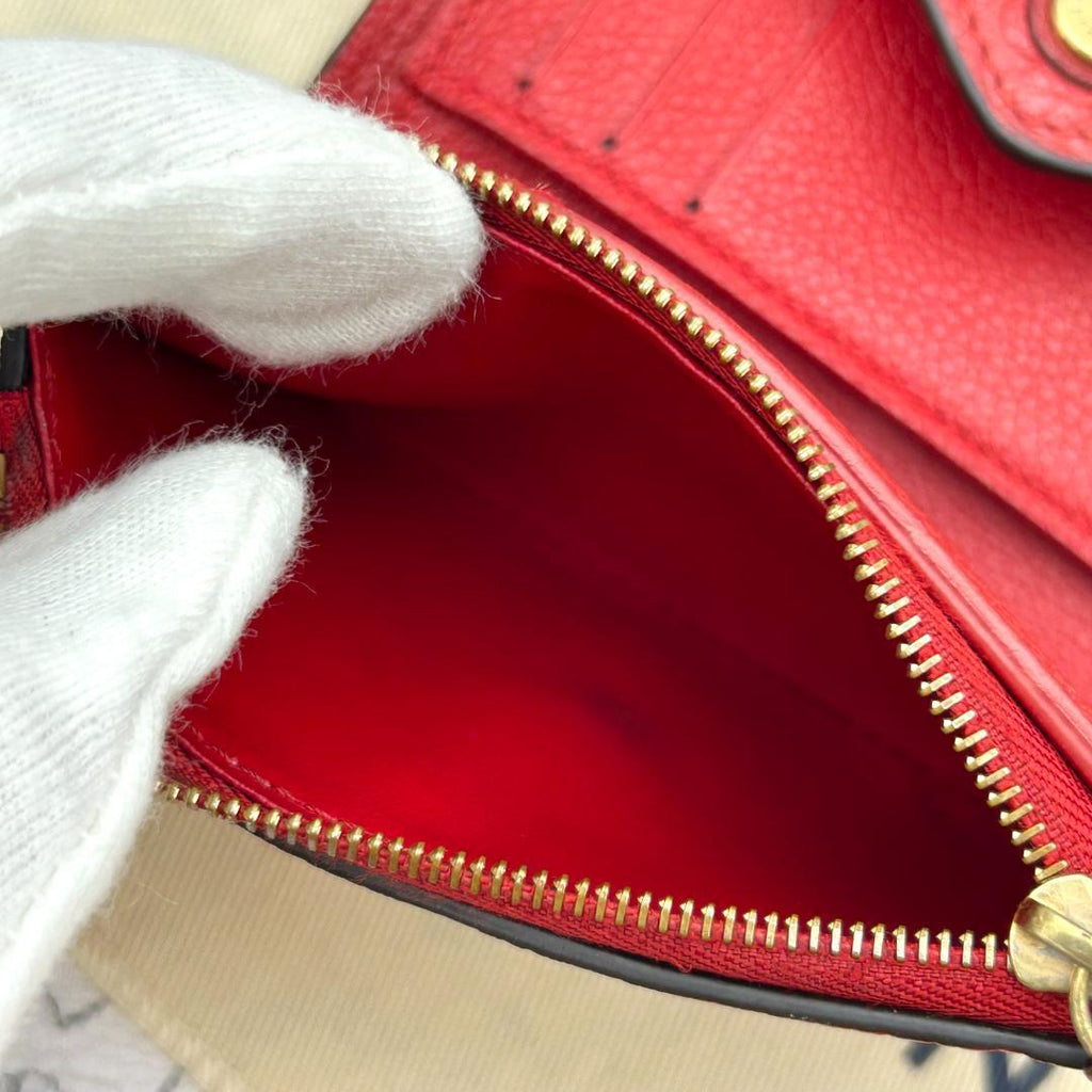 Louis Vuitton Empreinte Portefeuille Victorine Red Wallet — view 8