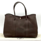Hermes Garden Party PM Negonda Chocolat Tote Brown — view 2