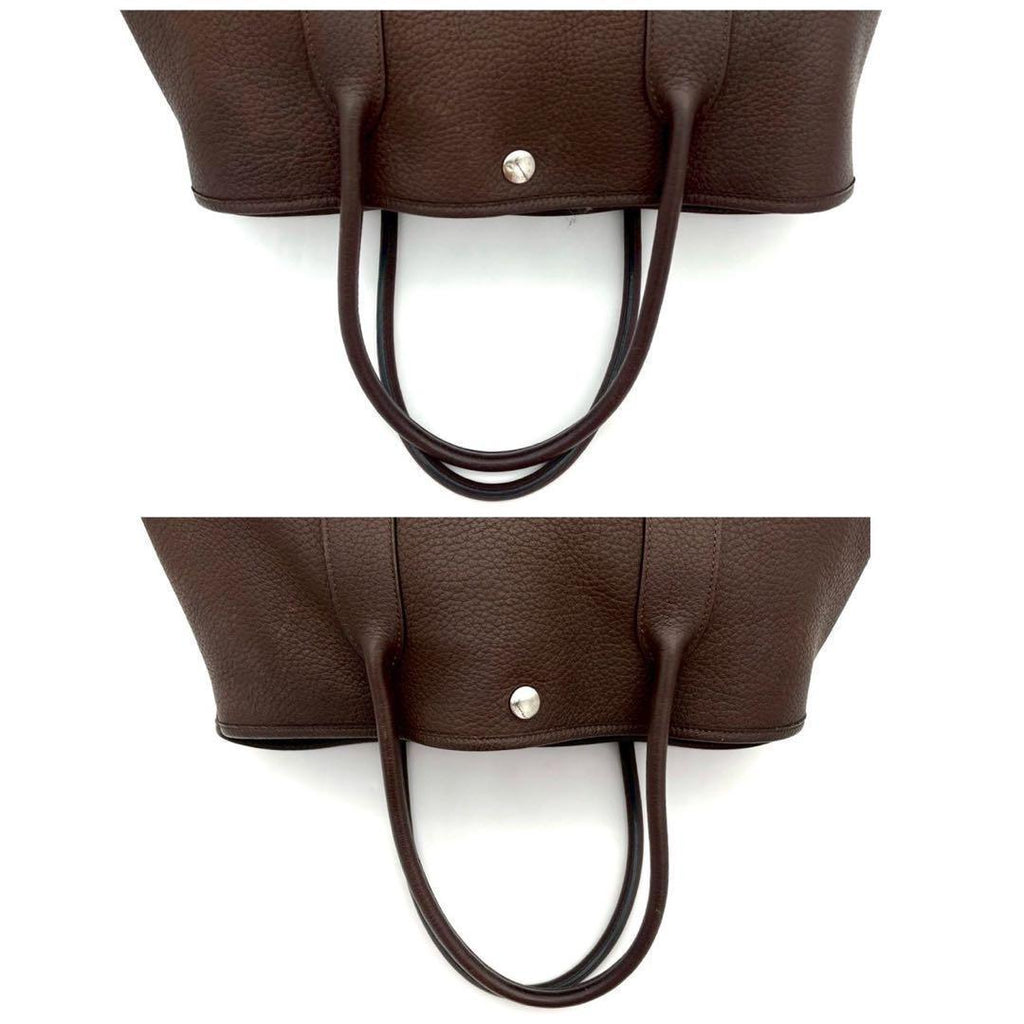 Hermes Garden Party PM Negonda Chocolat Tote Brown — view 6
