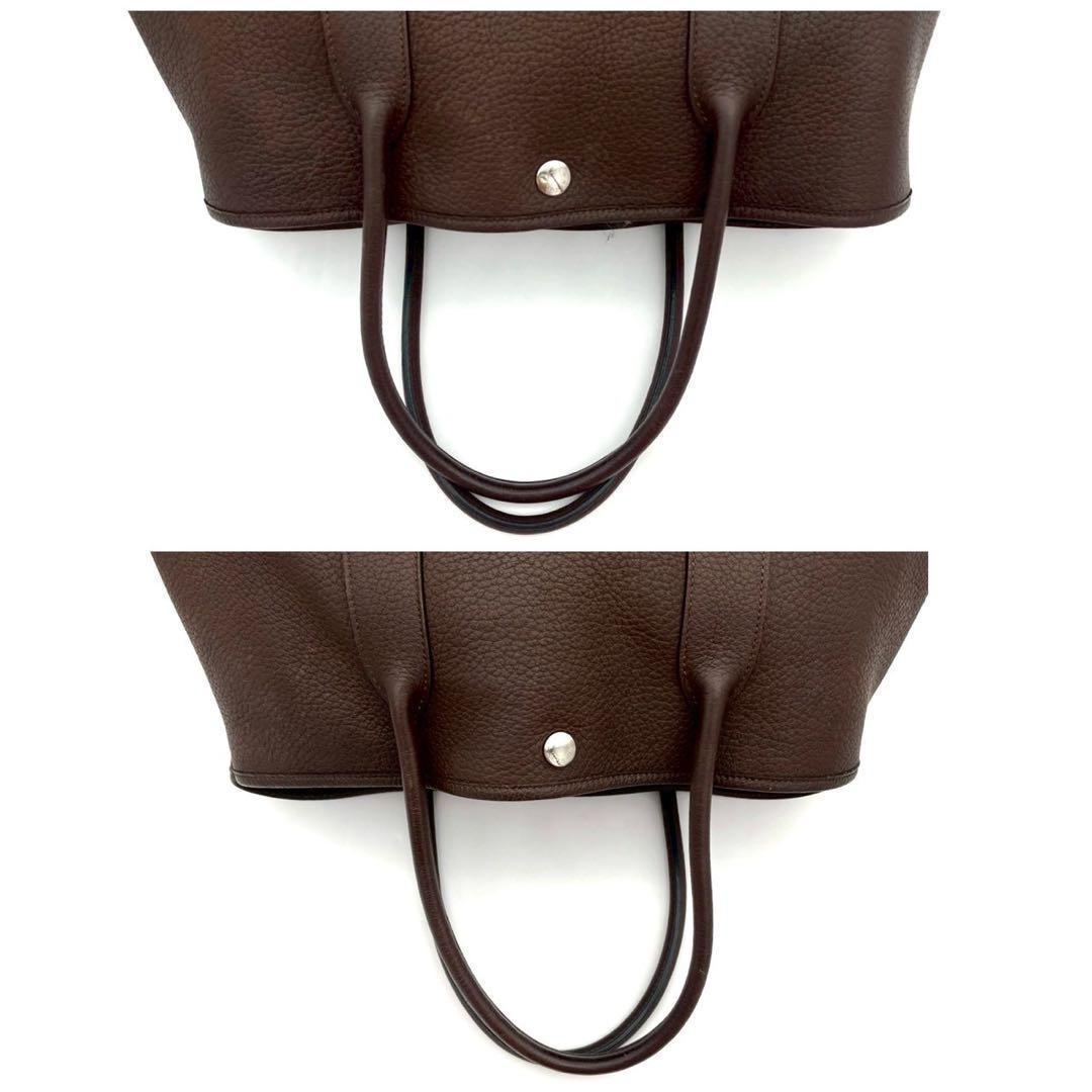 Hermes Garden Party PM Negonda Chocolat Tote Brown — view 6