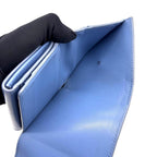 Celine Small Flap Wallet Triomphe Trifold Blue — view 4