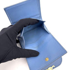 Celine Small Flap Wallet Triomphe Trifold Blue — view 5