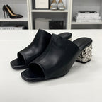 Hermes Leather Chaine D'ancre Metal Sandals — view 3