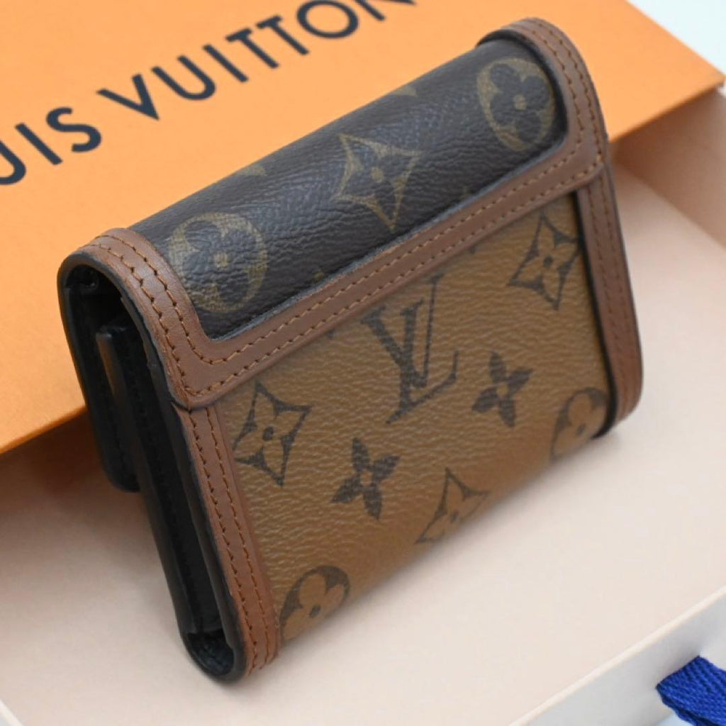 Louis Vuitton Monogram Reverse Dauphine Compact Trifold Wallet