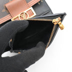 Louis Vuitton Monogram Reverse Dauphine Compact Trifold Wallet