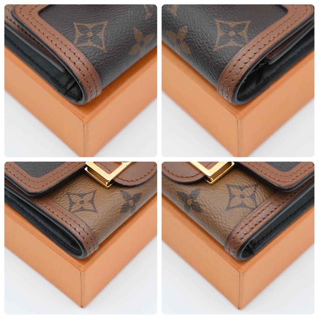 Louis Vuitton Monogram Reverse Dauphine Compact Trifold Wallet
