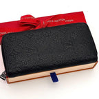 Louis Vuitton Wallet Monogram Taurillon Black Zippy