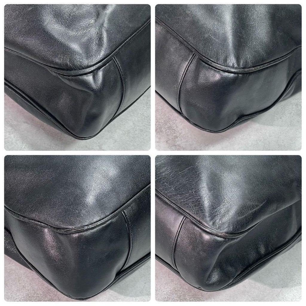 Gucci Shoulder Bag 2-Way Bamboo Black Leather — view 9