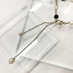 Chanel Necklace CC Logo Pearl Long Gold — view 5