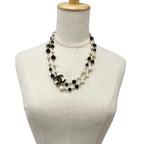Chanel Necklace CC Logo Pearl Long Gold — view 8