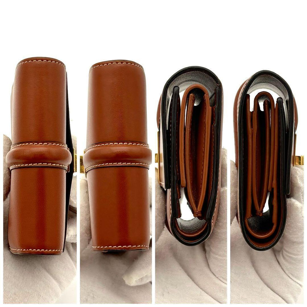 Celine Wallet Small Refold 16 Brown — view 6
