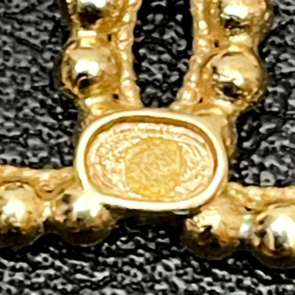 Chanel CC Logo Earrings 22c Swing Gold Icon — view 9