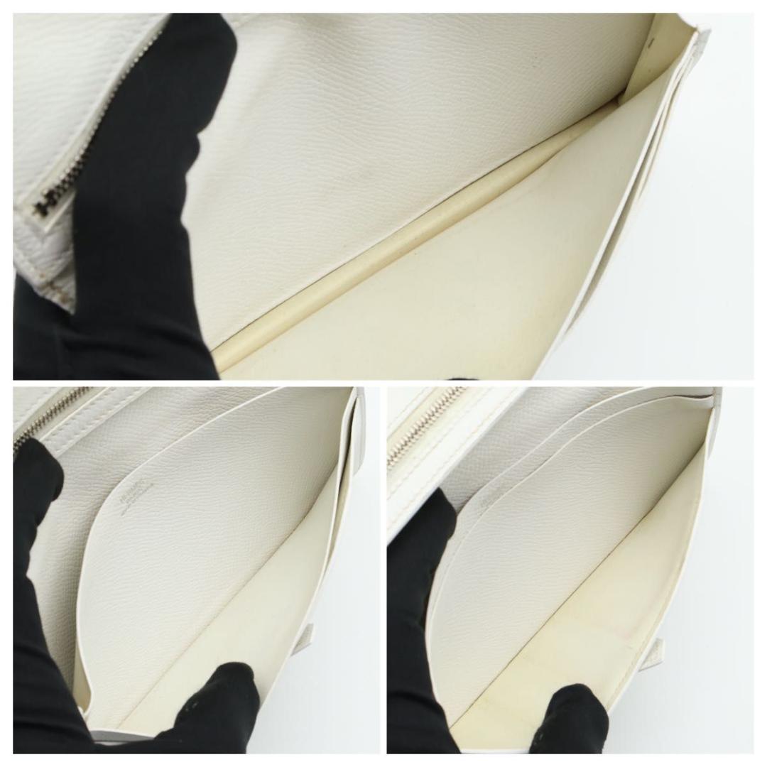 Hermes Bearn Soufflet Wallet Veau Epsom White — view 6