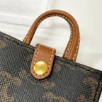 Celine Triomphe Canvas Logo Charm Micro Vertical Cabas — view 4