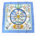 Hermes Carre 90 Vive le Vent Wind Blowing Scarf