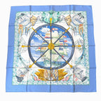 Hermes Carre 90 Vive le Vent Wind Blowing Scarf