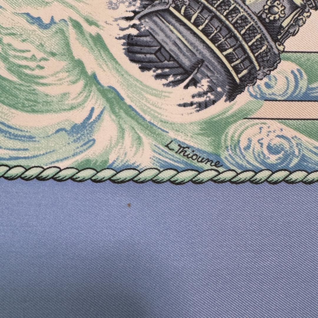 Hermes Carre 90 Vive le Vent Wind Blowing Scarf — view 7