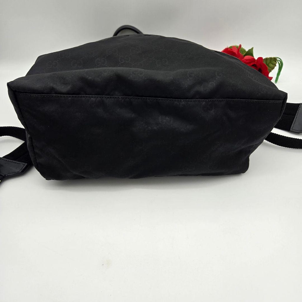 Gucci Backpack Nylon GG Black — view 6