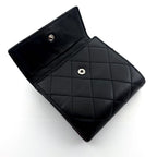 Chanel Wallet Quilted Lambskin Snap Closure Bifold — view 5