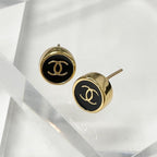 Chanel Earrings CC Logo Circle Gold