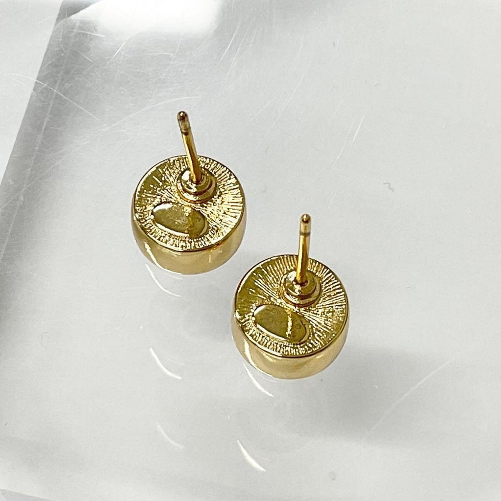 Chanel Earrings CC Logo Circle Gold — view 3
