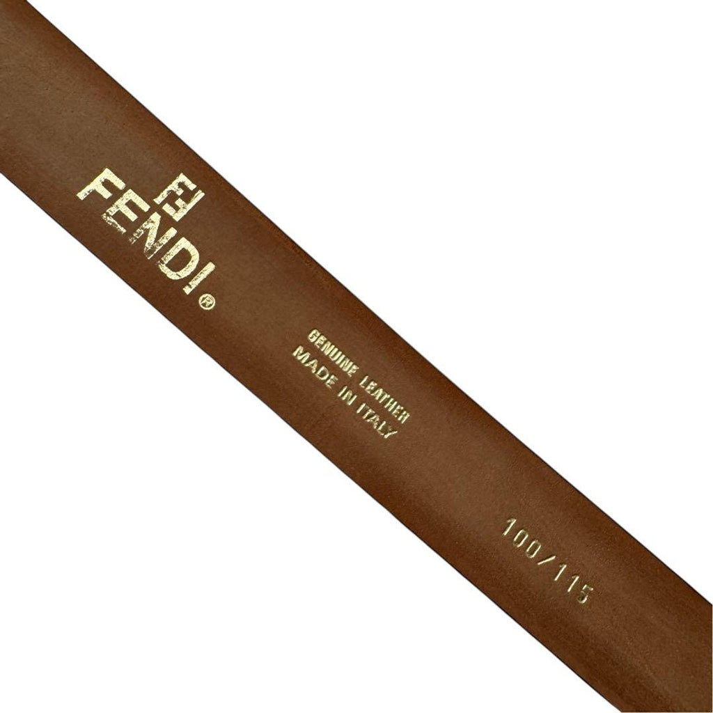 Fendi FF Logo Buckle Leather Belt 100/115 — view 8