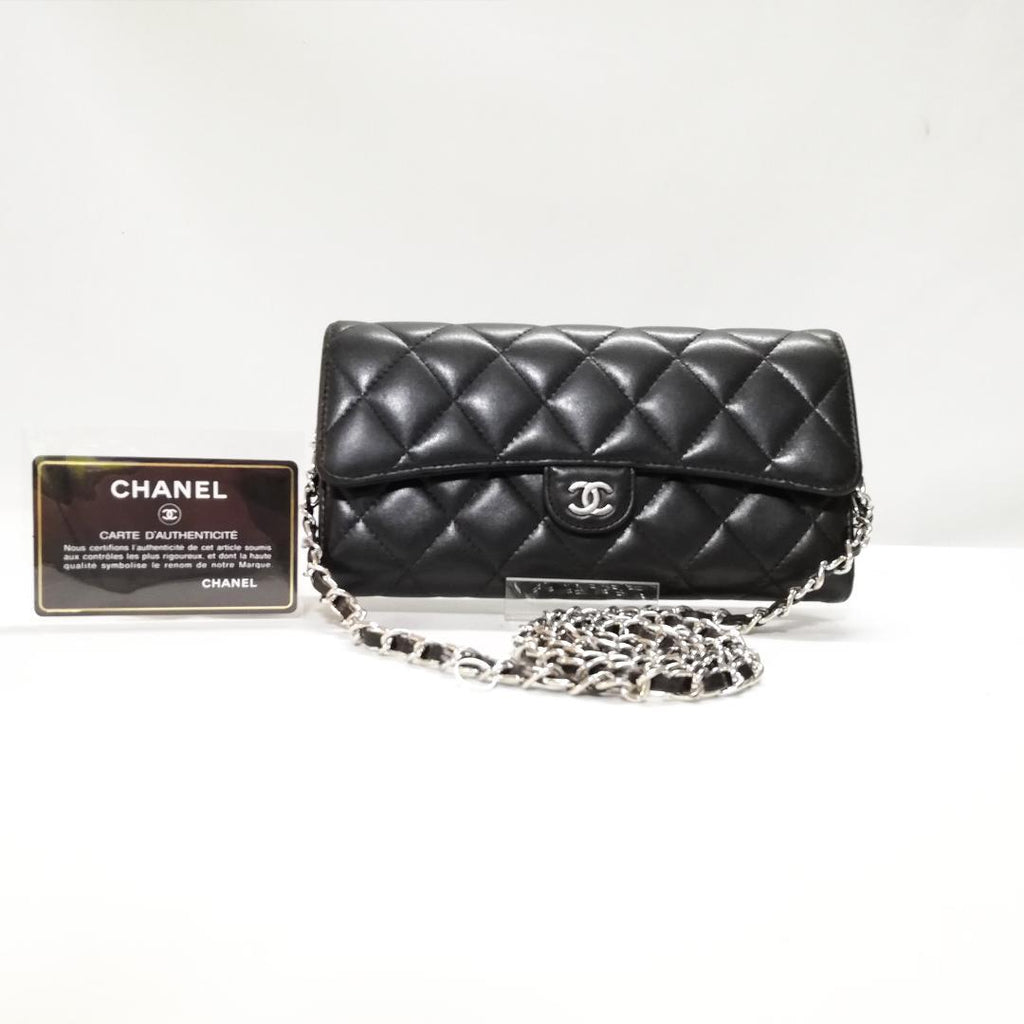Chanel Class Lambskin Quilted Wallet Black