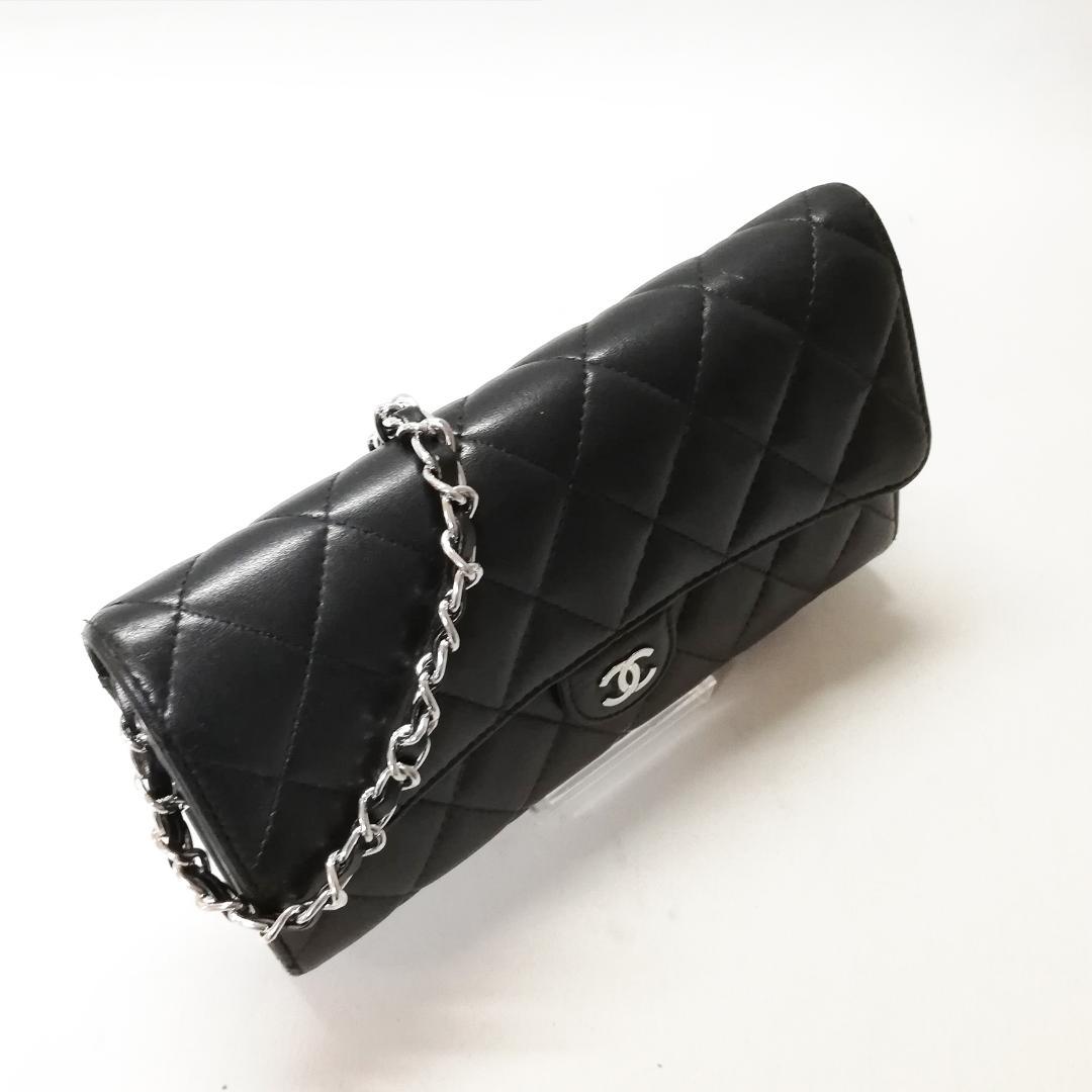 Chanel Class Lambskin Quilted Wallet Black — view 2