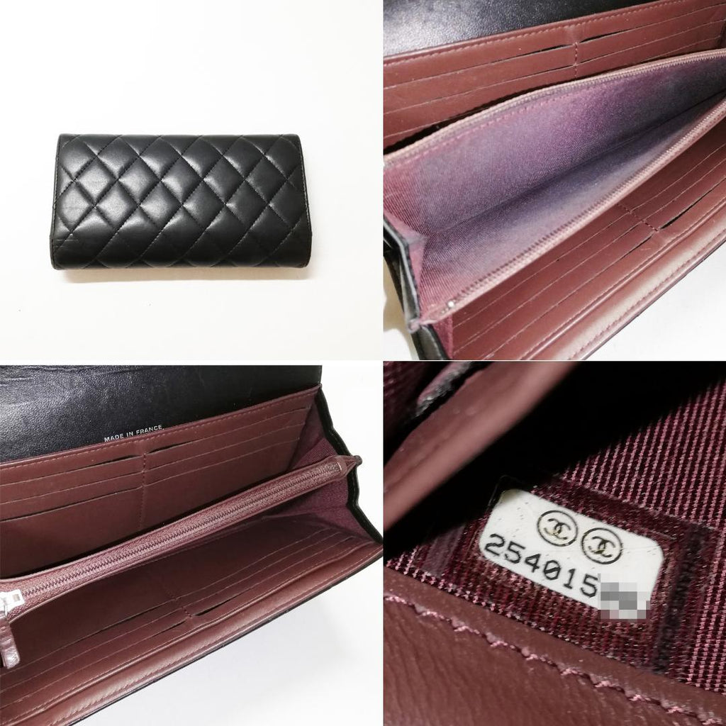 Chanel Class Lambskin Quilted Wallet Black — view 4