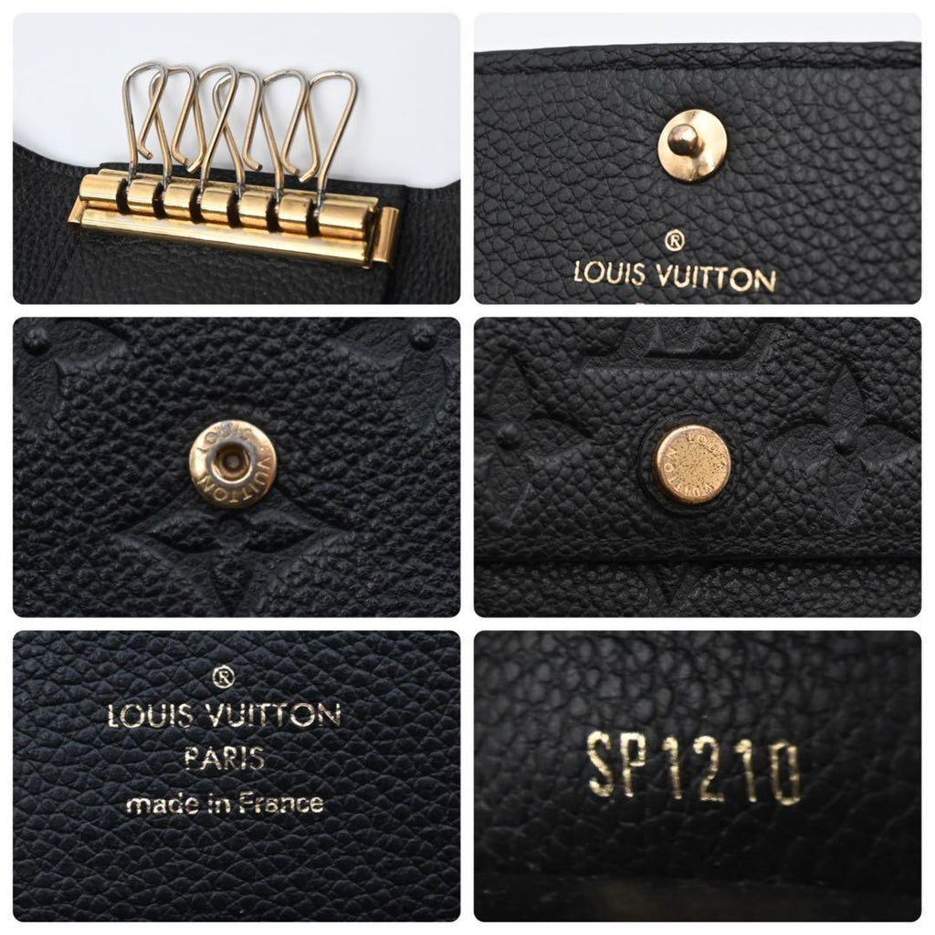 Louis Vuitton Monogram Empreinte Multicles 6 Key Case Black Key Holder