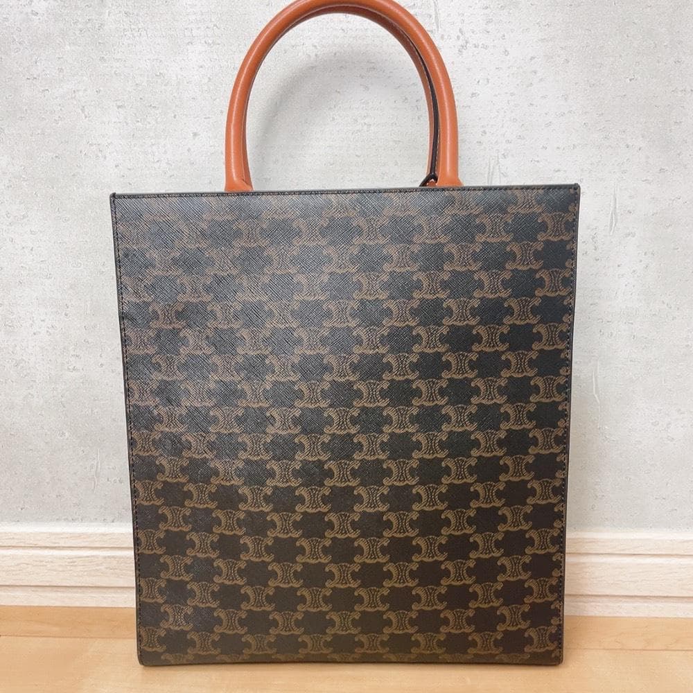 Celine Small Vertical Cover Triomphe Handbag — view 2