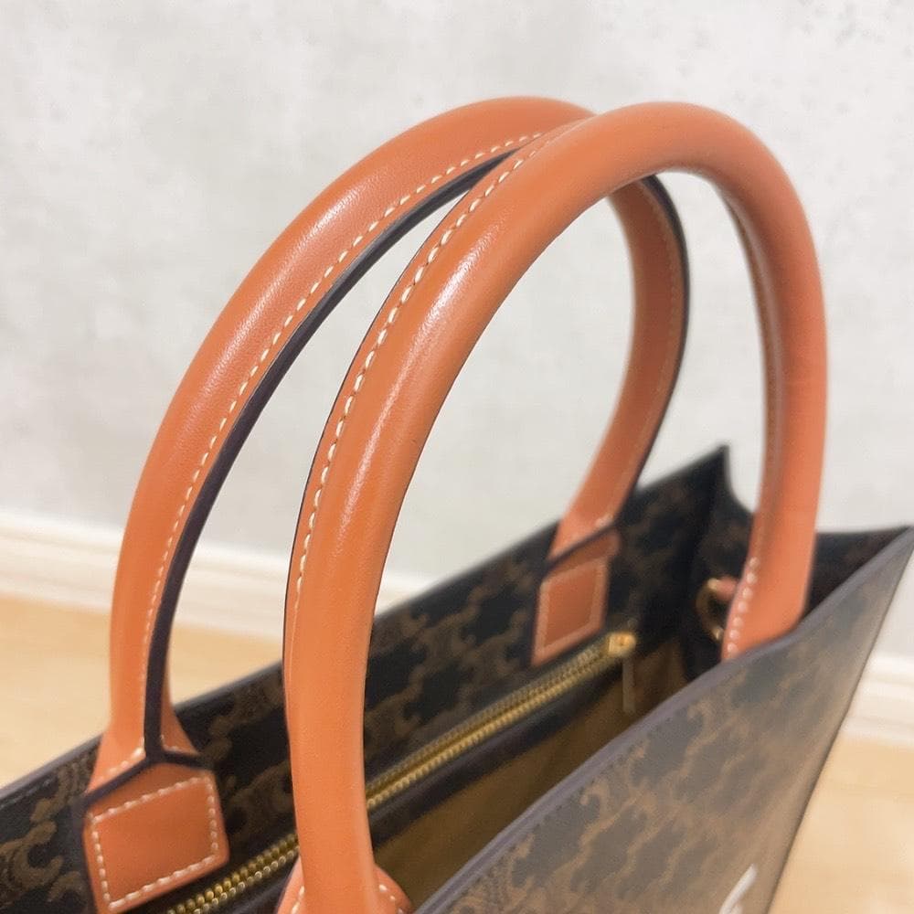 Celine Small Vertical Cover Triomphe Handbag — view 6