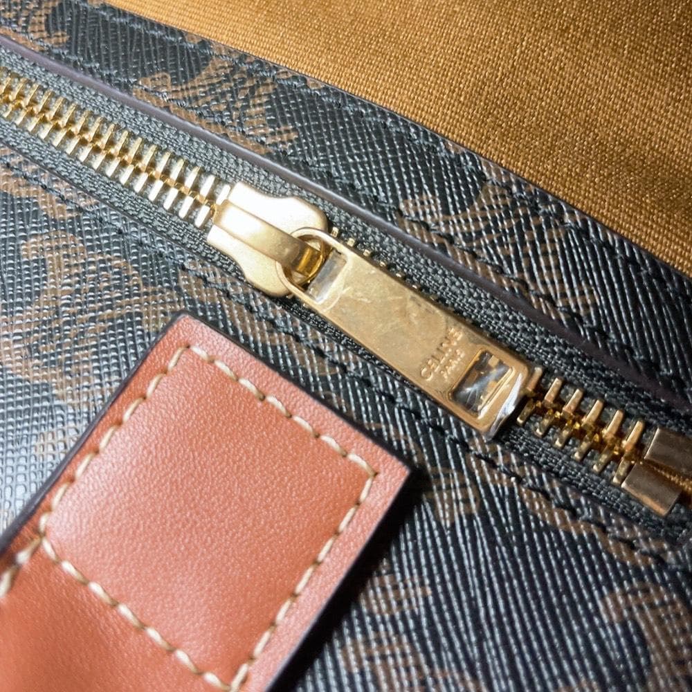 Celine Small Vertical Cover Triomphe Handbag — view 7