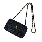 Chanel Lambskin Mini Quilted Chain Shoulder Bag CC Logo — view 4