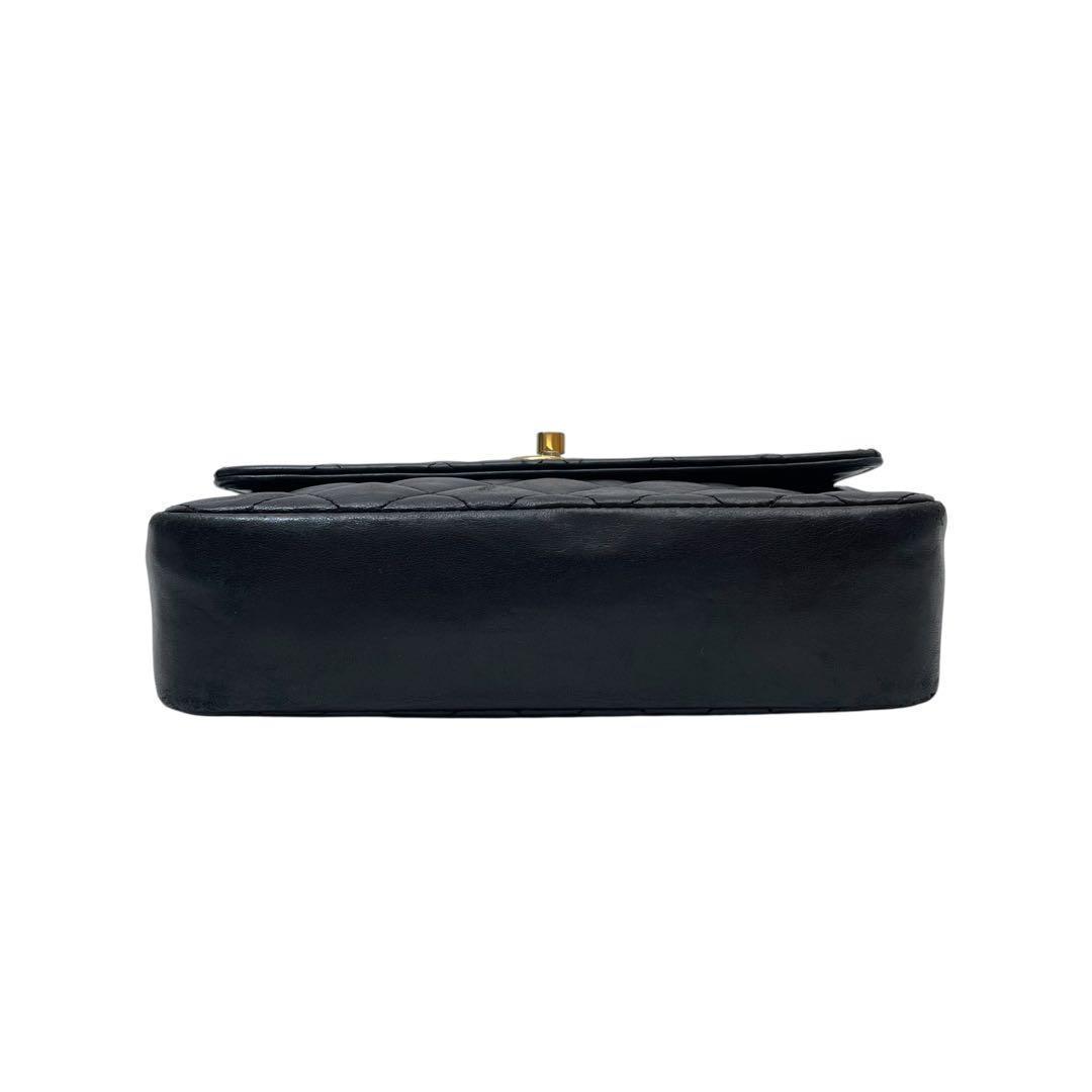 Chanel Lambskin Mini Quilted Chain Shoulder Bag CC Logo — view 6
