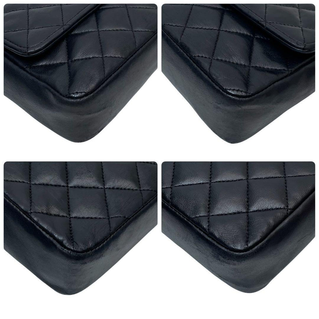 Chanel Lambskin Mini Quilted Chain Shoulder Bag CC Logo — view 7