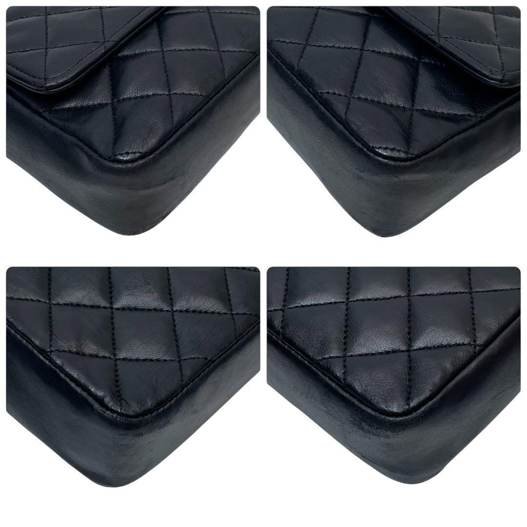 Chanel Lambskin Mini Quilted Chain Shoulder Bag CC Logo — view 7