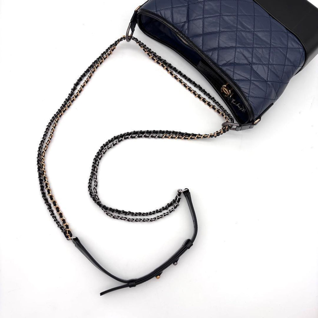 Chanel Gabrielle de Chanel Large Hobo Navy Black — view 7