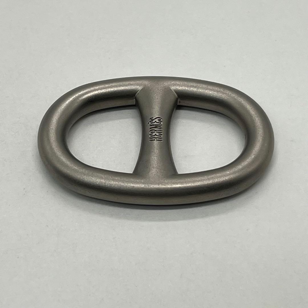Hermes Chaine D'ancre Scarf Ring Silver — view 3