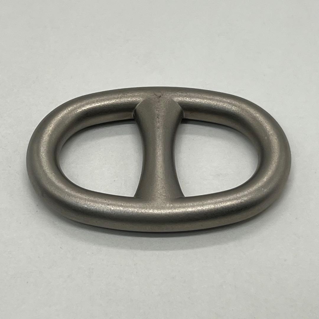 Hermes Chaine D'ancre Scarf Ring Silver — view 4