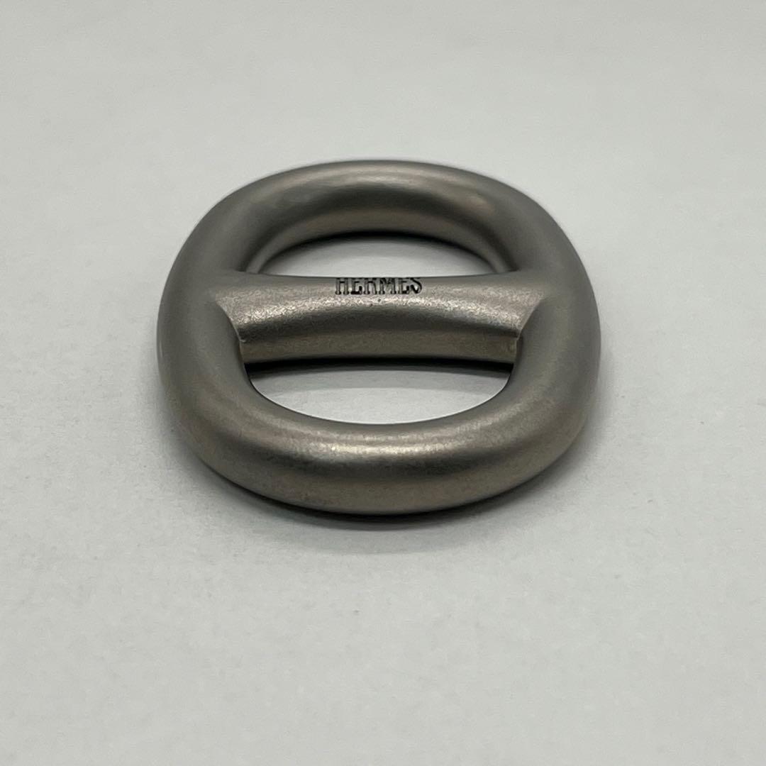 Hermes Chaine D'ancre Scarf Ring Silver — view 6
