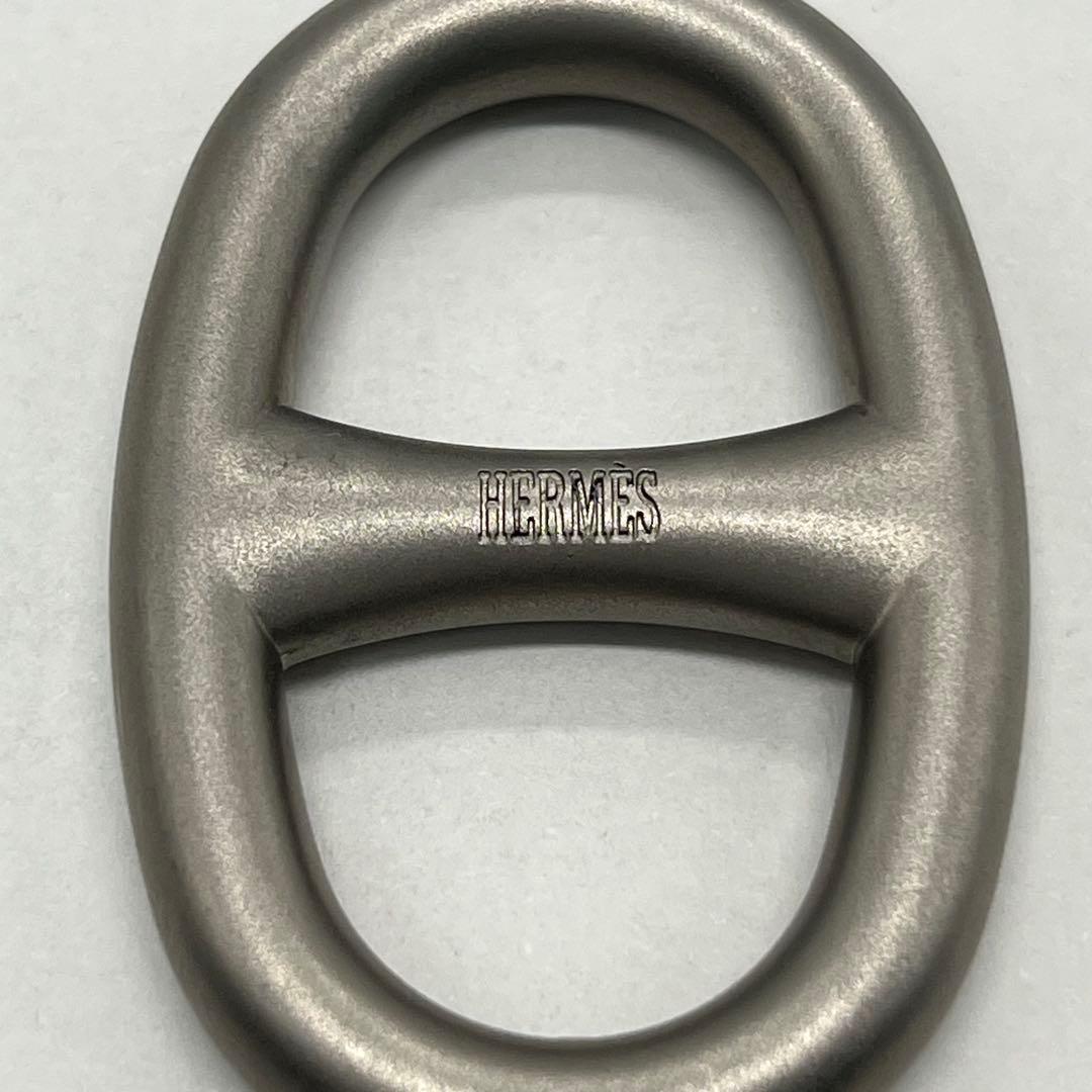 Hermes Chaine D'ancre Scarf Ring Silver — view 8