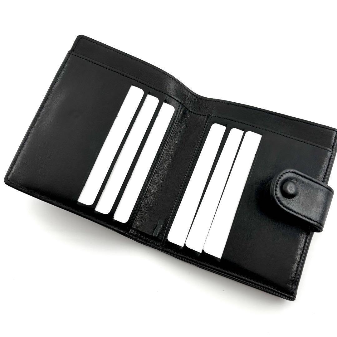 Chanel Wallet Coco Stitch Jumbo CC Logo Hook Bifold — view 7
