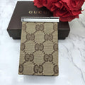 Gucci Cigarette Case Tobacco Canvas