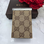 Gucci Cigarette Case Tobacco Canvas — view 2