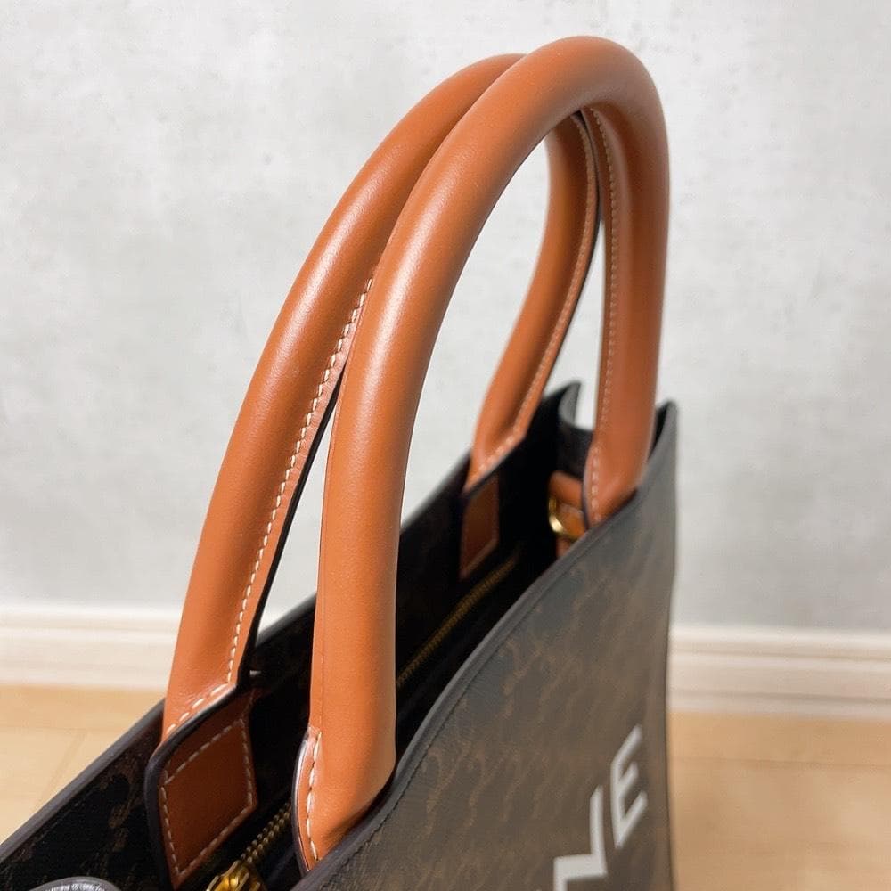 Celine Small Vertical Cover Triomphe Handbag — view 4