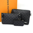 Louis Vuitton Damier Graphite Link Trio Messenger Black — view 2