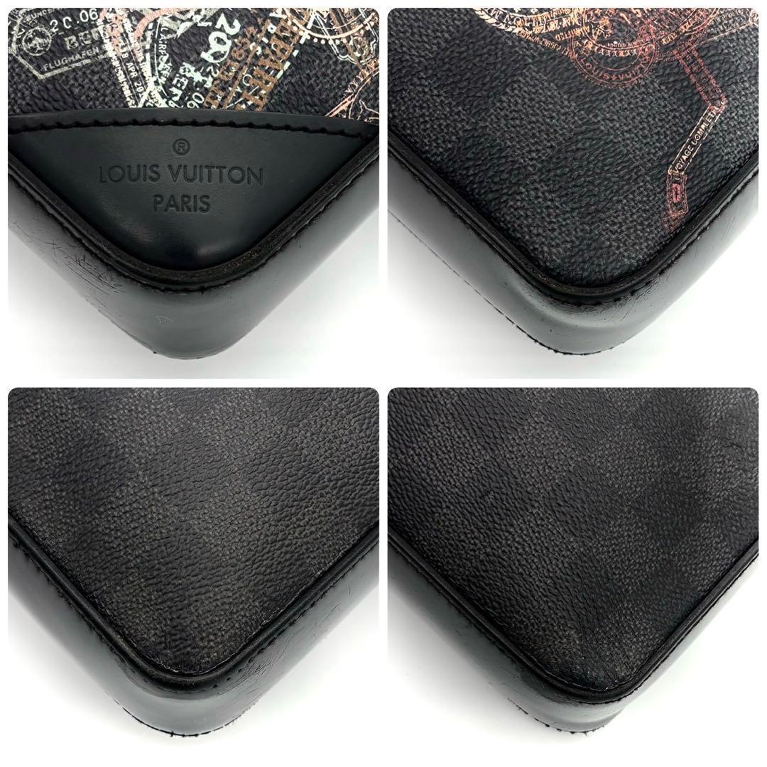 Louis Vuitton Damier Graphite Link Trio Messenger Black — view 4