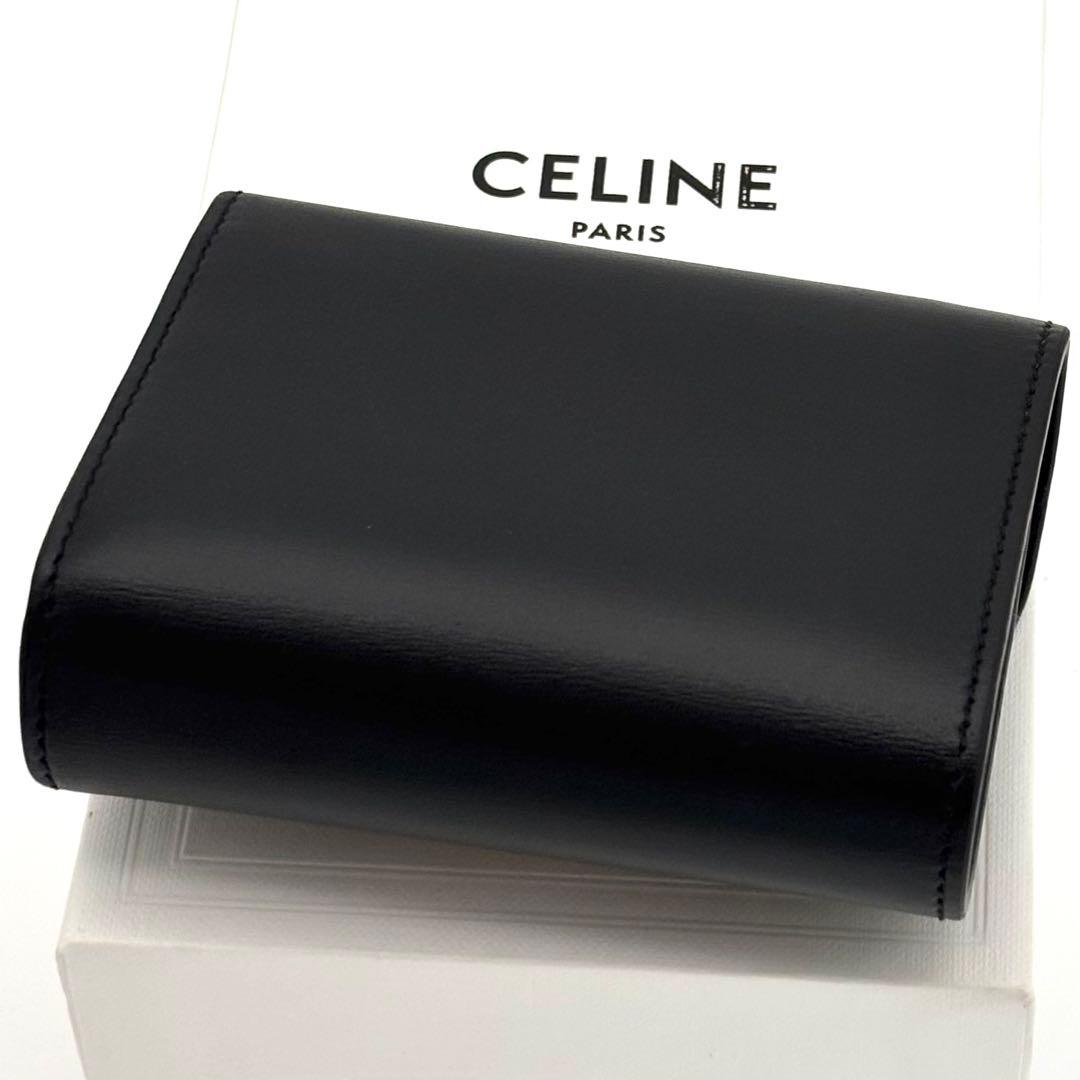 Celine Wallet Small Flap Triomphe Black — view 2