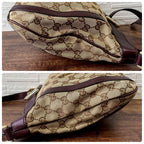 Gucci GG Canvas Leather Abbey Shoulder Bag Bordeaux Brown — view 4